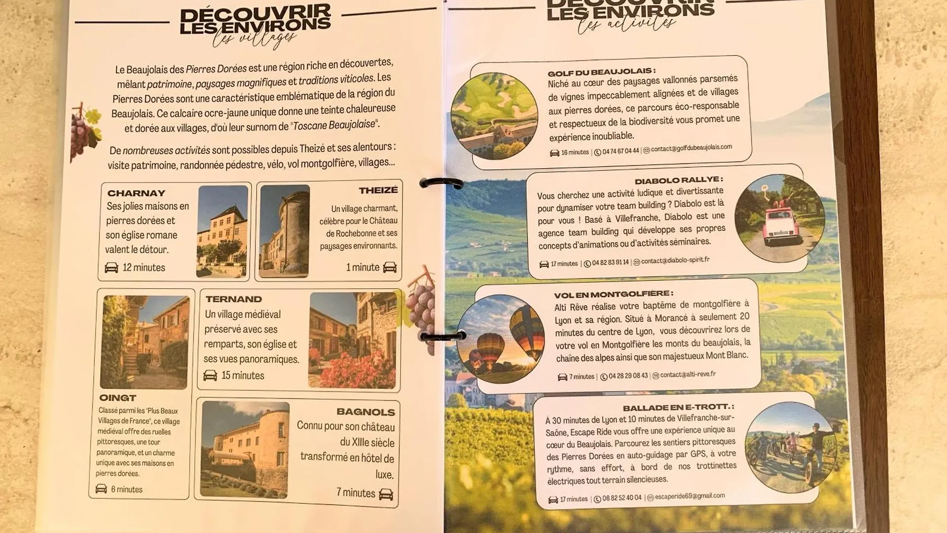 Theizé L'Instant Beaujolais 2 Ou 4 Personnes Logis Cosy Balneo Vue Jardinヴィラ 0*,